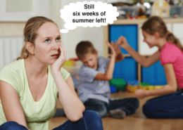 Summer mom tired.