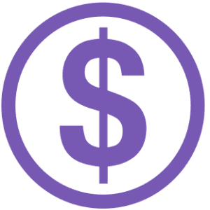 A dollar symbol inside a circle.